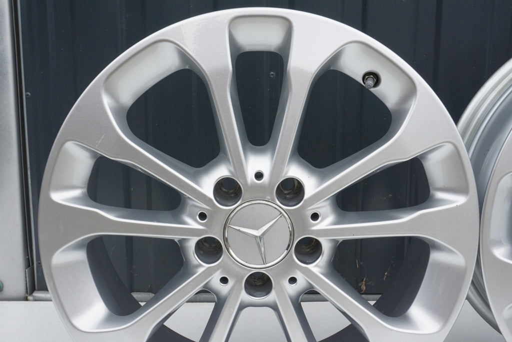 4x Alufelge 17 Zoll 6.5" 5x112 38ET Silber A1564011700 Mercedes-Benz Rim Wheel FEL9341666349tq
