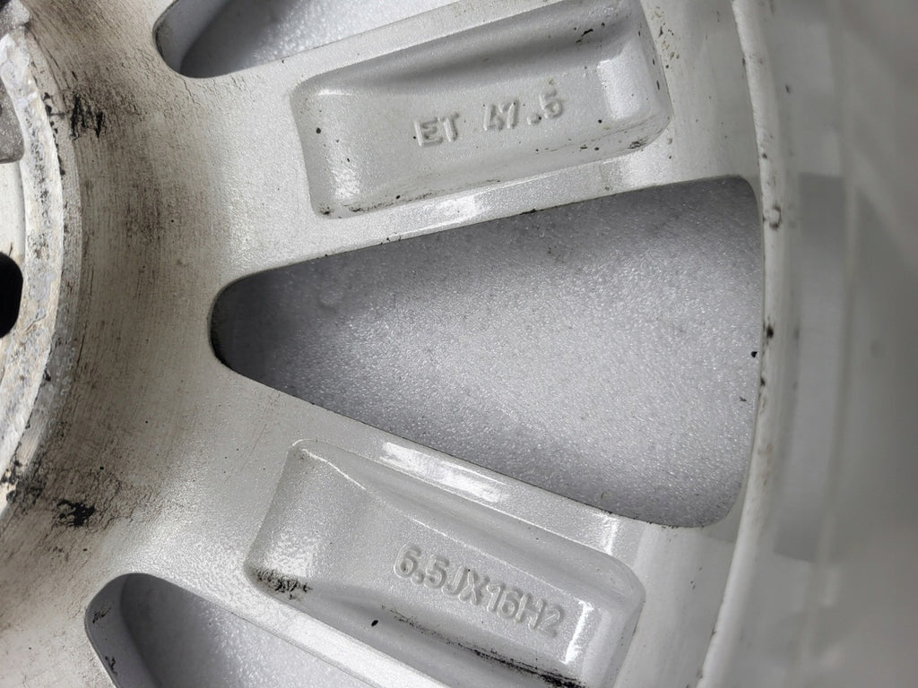 1x Alufelge 16 Zoll 6.5" 4x100 47 5ET Glanz Silber C1BC-RA Ford Fiesta I FEL9754622707hs