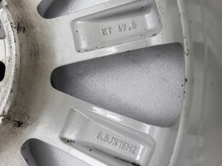 1x Alufelge 16 Zoll 6.5" 4x100 47 5ET Glanz Silber C1BC-RA Ford Fiesta I FEL9754622707hs
