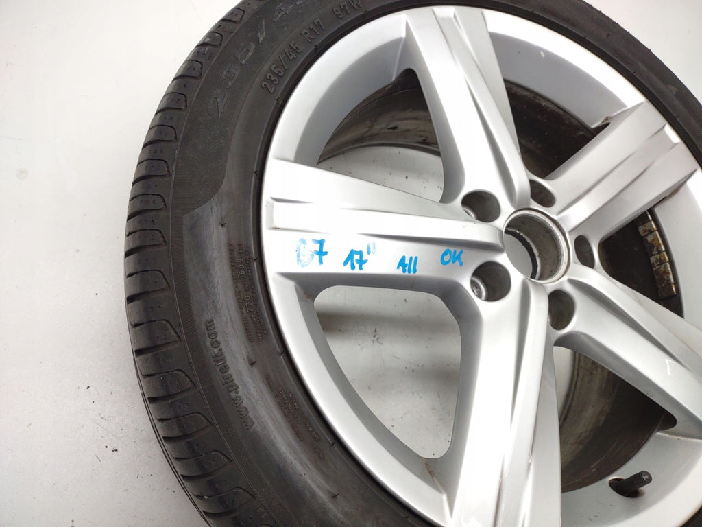 1x Alufelge 17 Zoll 7.5" 5x112 47ET 3AA601025E VW Scirocco Passat B7 Rim Wheel FEL3791654076ph