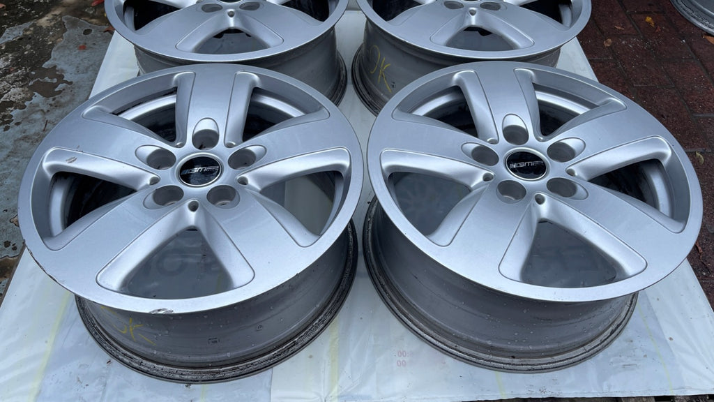 4x Alufelge 16 Zoll 7.0" 5x112 41ET Glanz Silber 6856029 Mini Rim Wheel FEL4302945312jr