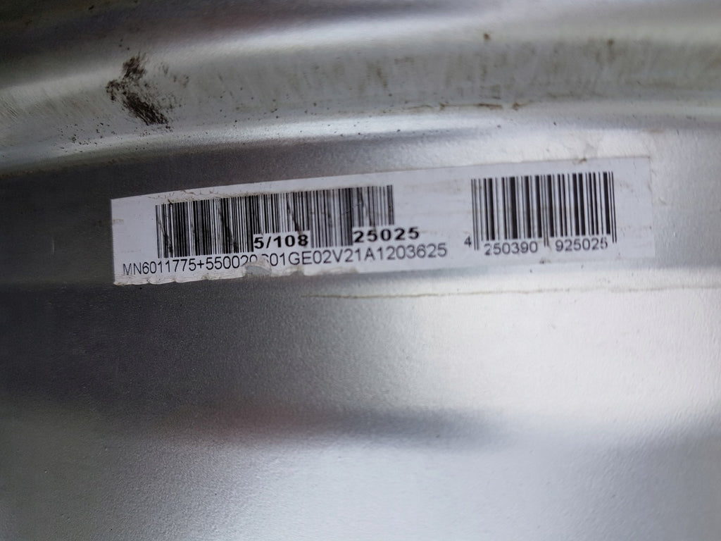 1x Alufelge 17 Zoll 7.5" 5x108 55ET Glanz Schwarz KBA50552 Opel Xc70 Xc60