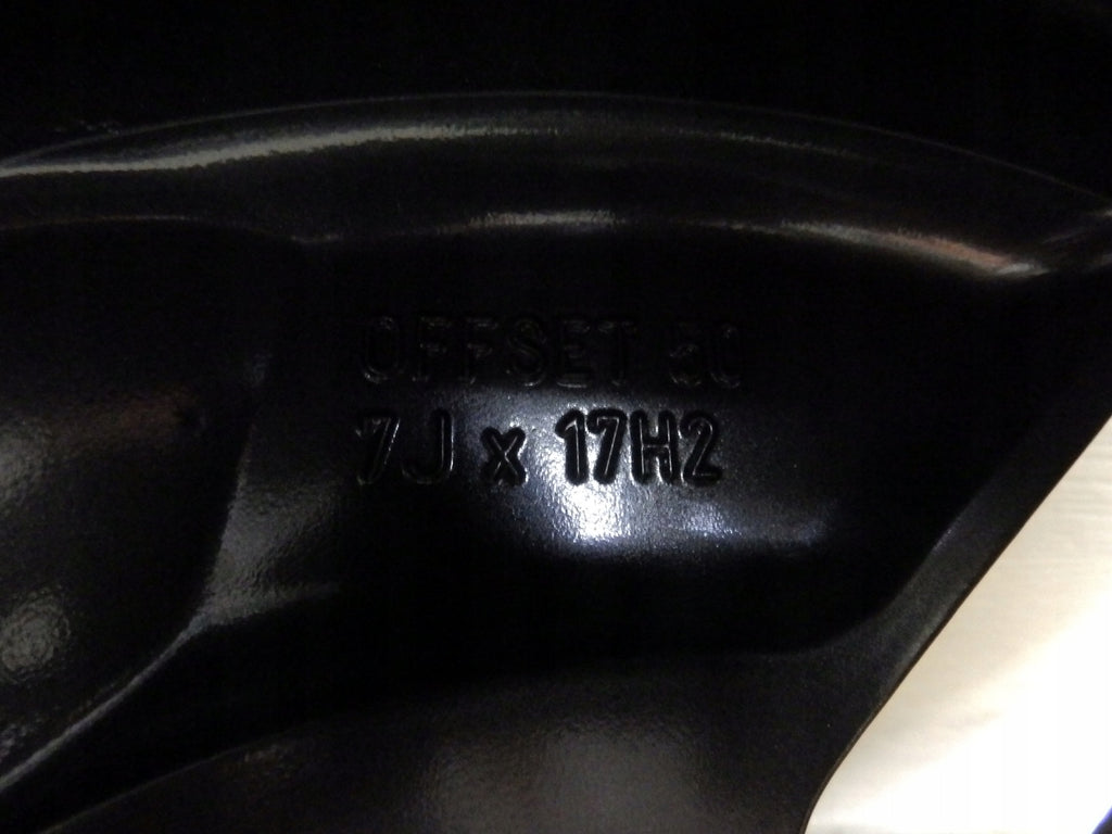 1x Alufelge 17 Zoll 7.0" 5x114.3 50ET Glanz Schwarz 52910-DD100 Hyundai Kona Mg