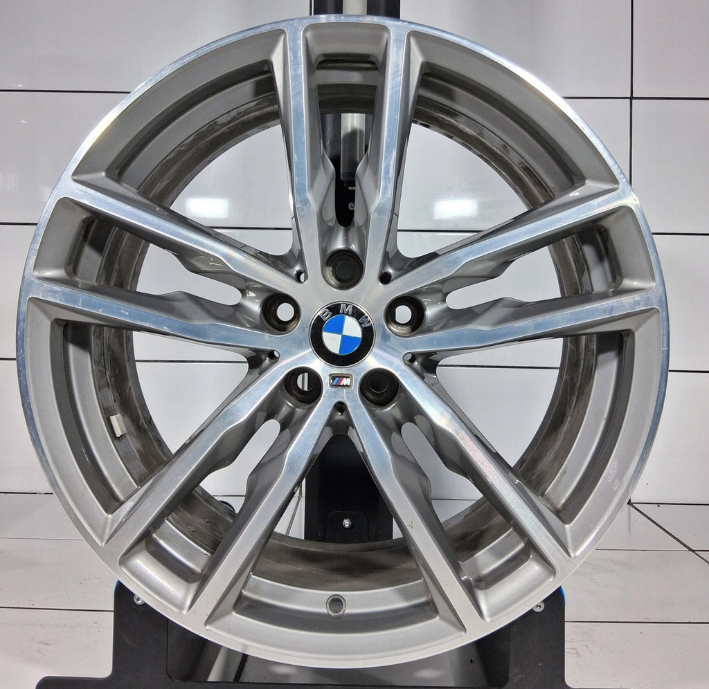 1x Alufelge 19 Zoll 7.5" 5x112 32ET Glanz Schwarz 8010267 BMW G01 Rim Wheel FEL2217605096kr
