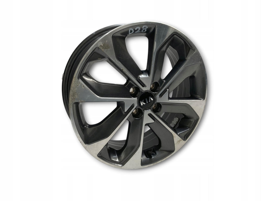 1x Alufelge 17 Zoll 6.5" 4x100 49ET Glanz Silber 52910-H8500 Kia Stonic Mg FEL1085553408mz