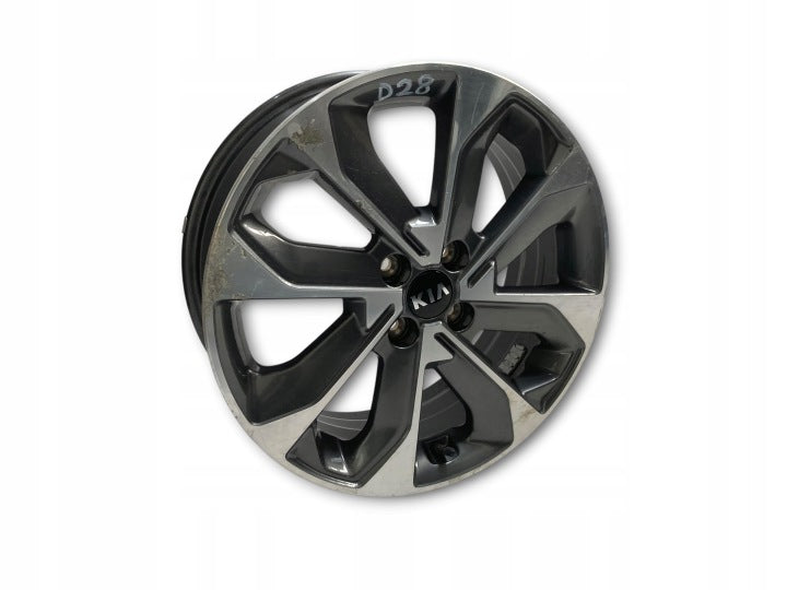 1x Alufelge 17 Zoll 6.5" 4x100 49ET Glanz Silber 52910-H8500 Kia Stonic Mg FEL1085553408mz