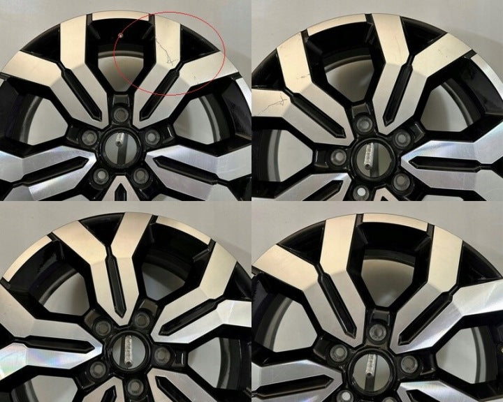 4x Alufelge 17 Zoll 6.5" 5x114.3 50ET Glanz Schwarz 403005180R Renault Rim Wheel FEL9395714729jt