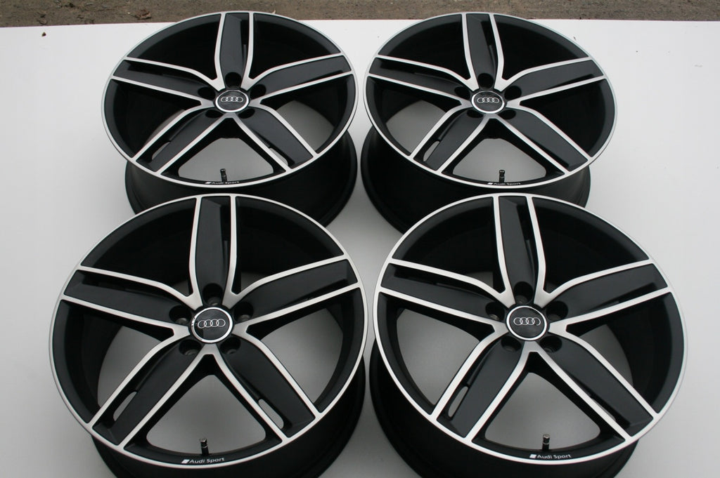 4x Alufelge 19 Zoll 8.0" 5x112 49ET Matt Schwarz 8V0601025AS Audi Rim Wheel FEL2898606130rd