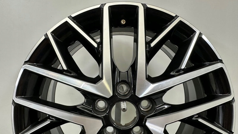 1x Alufelge 16 Zoll 6.5" 5x100 47ET Glanz Schwarz 6F0601025M Seat Rim Wheel FEL3050278782je