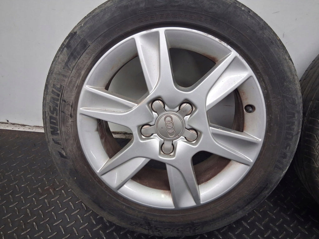 4x Alufelge 16 Zoll 6.5" 5x112 50ET Glanz Silber 8P0601025AN Audi Rim Wheel FEL6274561156jt