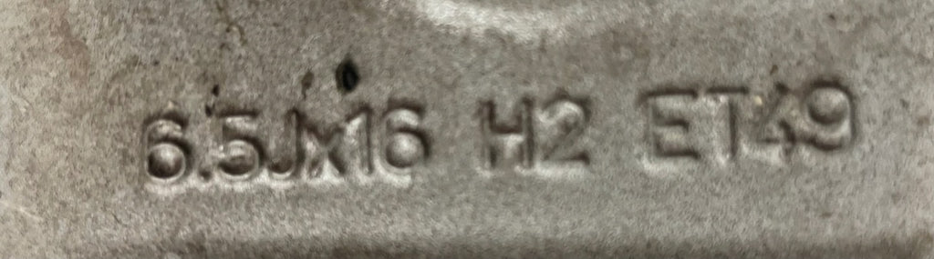 1x Alufelge 16 Zoll 6.5" 5x112 49ET Matt Schwarz A2464010000 Mercedes-Benz W246 FEL6893942973wz