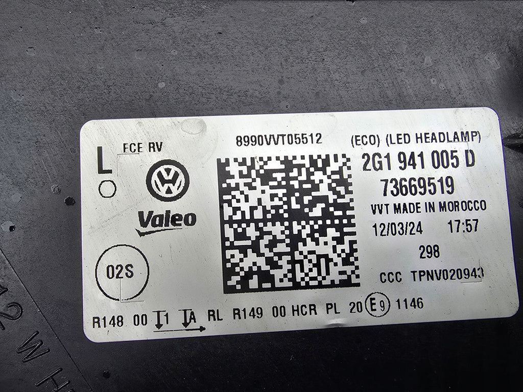 Frontscheinwerfer VW Polo 2G1941005D 2G1941006D Full LED Rechts oder Links SCH2475900963hd