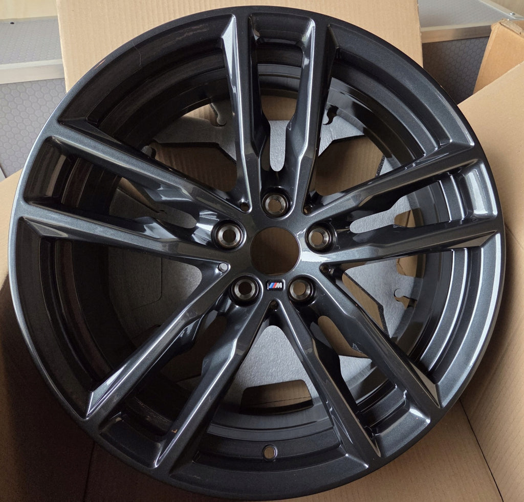 1x Alufelge 19 Zoll 7.5" 5x112 32ET Graphit 8093921 BMW X3 G01 G02 Rim Wheel FEL3418054368sn