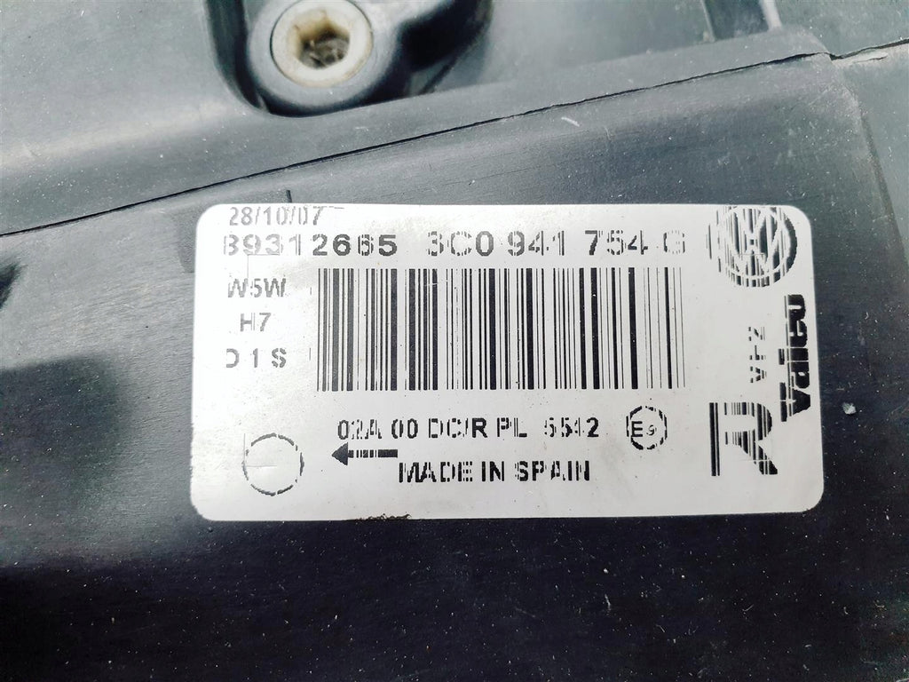 Frontscheinwerfer VW Passat 3C0941754G Xenon Rechts Scheinwerfer Headlight SCH3140362288mx