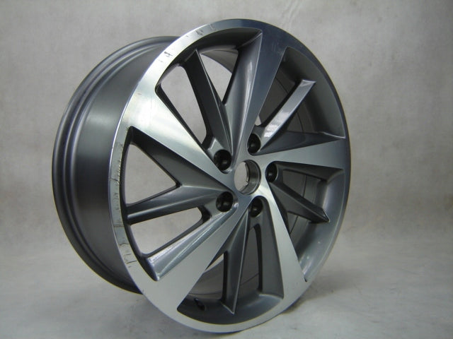 1x Alufelge 18 Zoll 7.5" 5x112 51ET Glanz Grau 5F0601025E Mg Toledo Rim Wheel FEL1566442299ip