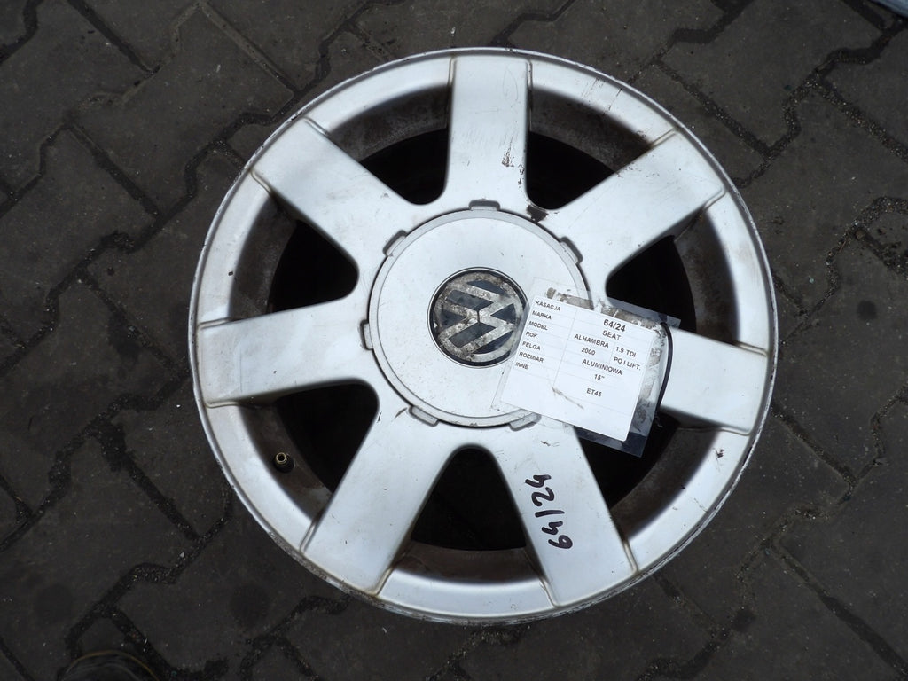 1x Alufelge 15 Zoll 7.0" 5x112 3B0601025A Seat Alhambra Rim Wheel FEL7914239764fl