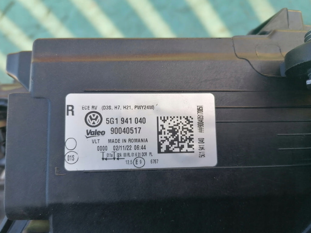 Frontscheinwerfer VW Golf VII 5G1941040 Xenon Rechts Scheinwerfer Headlight SCH5800158192jt