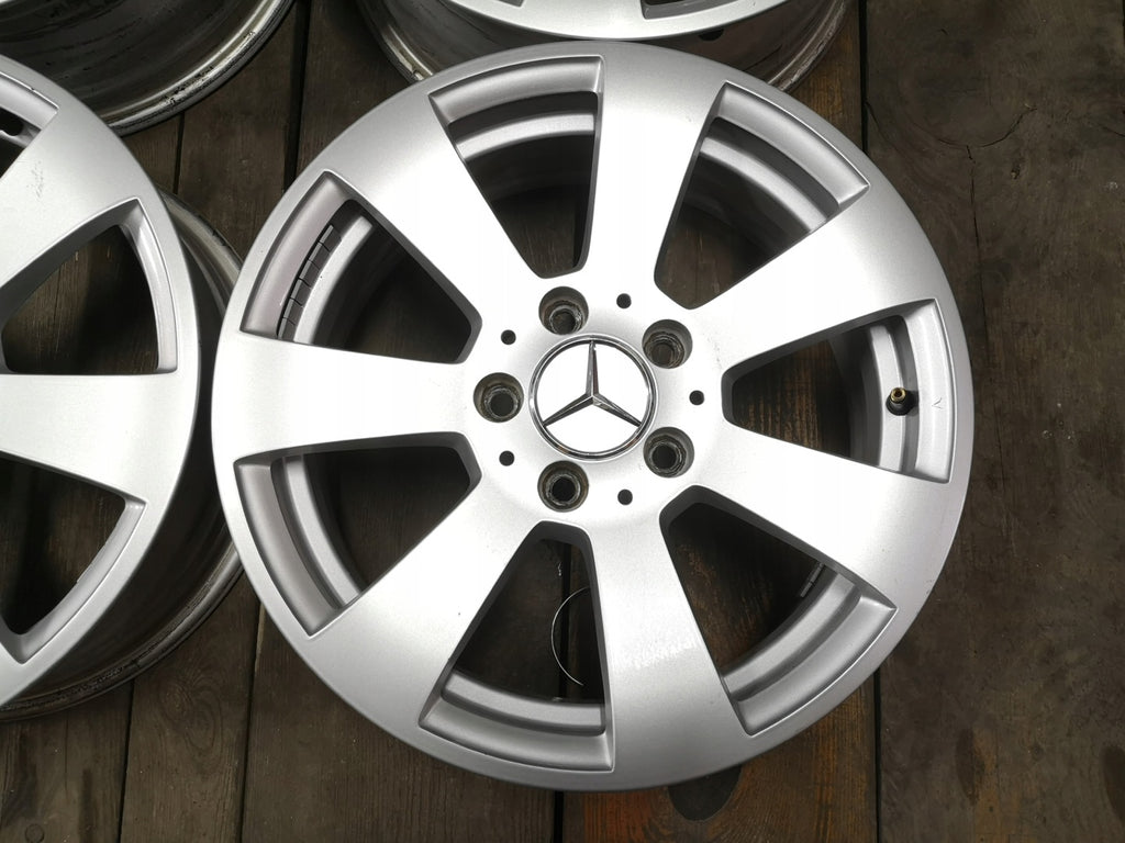 4x Alufelge 16 Zoll 6.0" 5x112 39ET Silber 2044011002 Mercedes-Benz W204 FEL6323904210mt