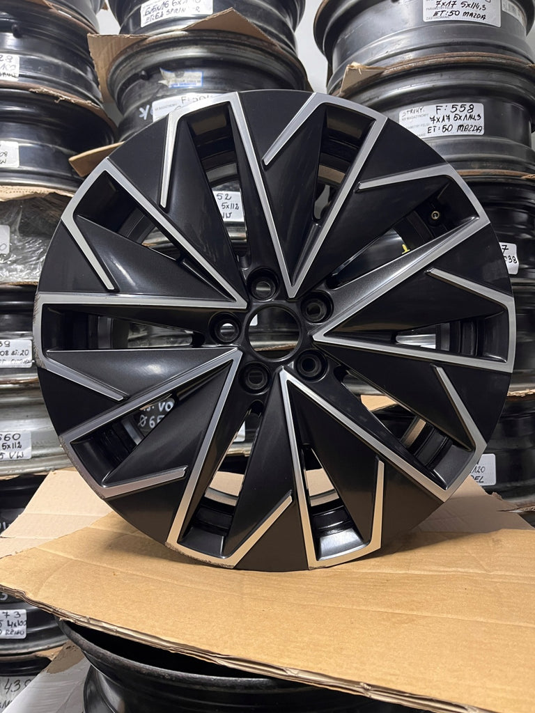 1x Alufelge 17 Zoll 6.5" 5x100 40ET Glanz Graphit 658601025F Skoda I Rim Wheel FEL7366347780tf
