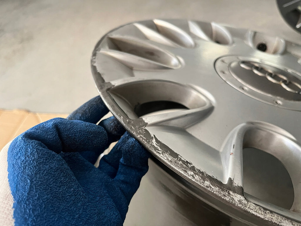 1x Alufelge 17 Zoll 8.0" 5x112 43ET Glanz Silber Audi Rim Wheel