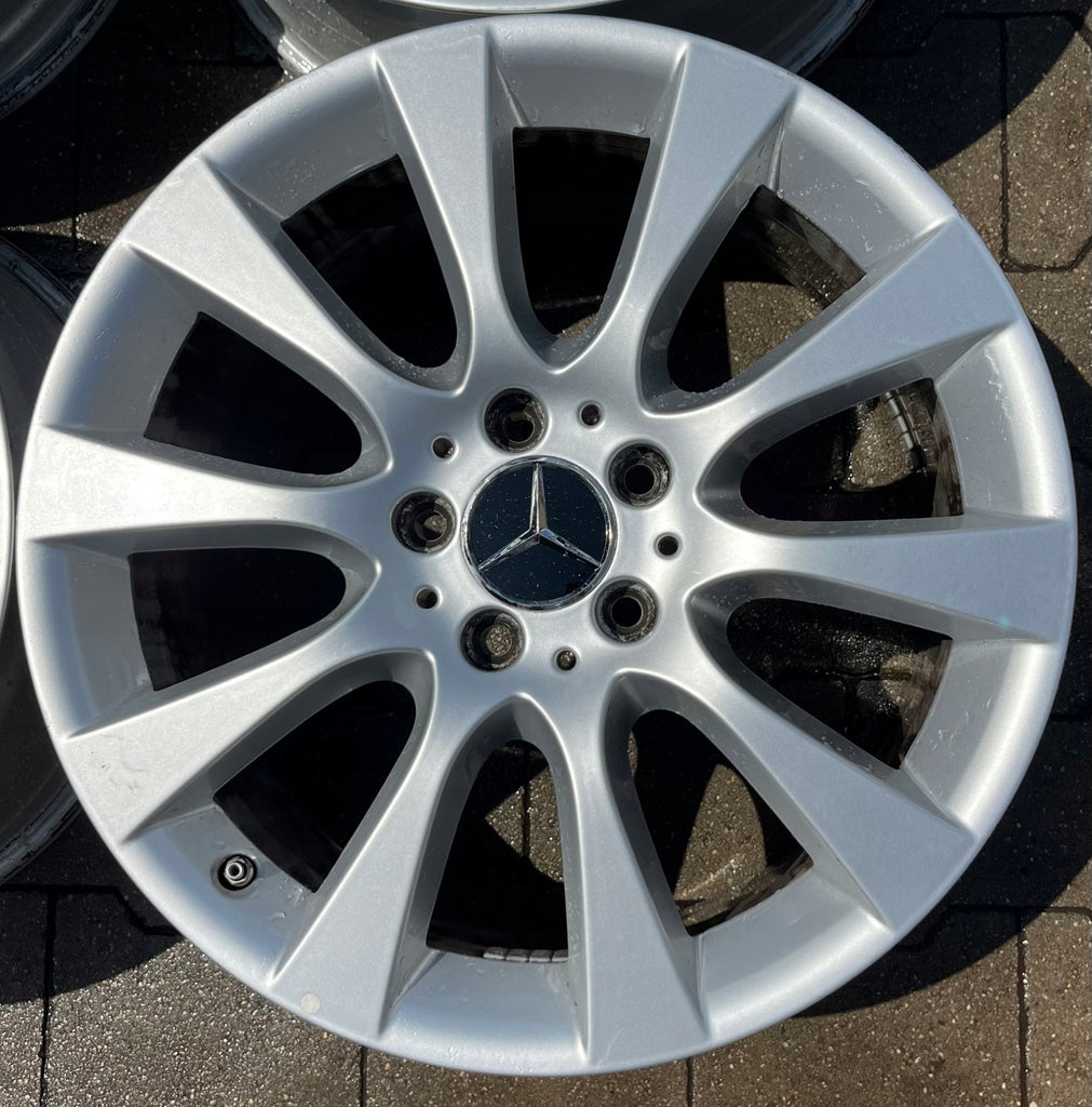 4x Alufelge 18 Zoll 8.0" 5x112 56ET Glanz Silber A1664010602 Mercedes-Benz FEL1496159863gr