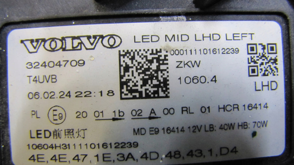 Frontscheinwerfer Volvo Xc60 II 32404709 LED Links Scheinwerfer Headlight SCH9710133404oq