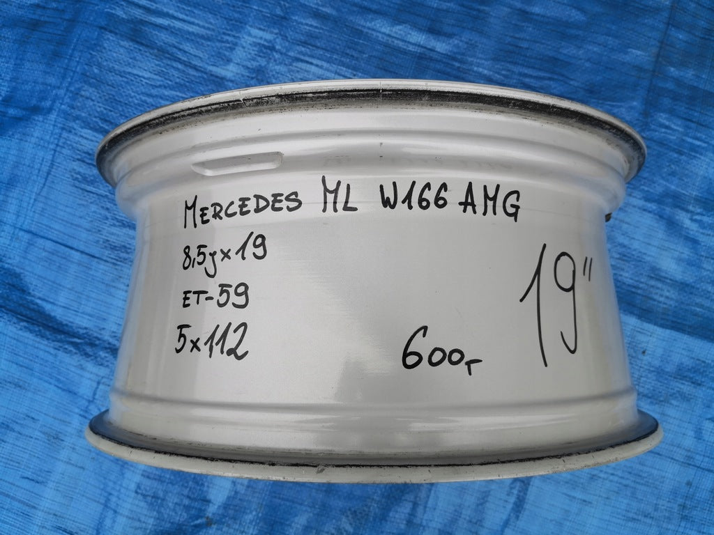 1x Alufelge 19 Zoll 8.5" 5x112 59ET Matt Schwarz A1664011902 Mercedes-Benz W166 FEL5875203645fi