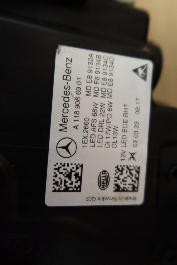 Frontscheinwerfer Mercedes-Benz Cla A1189066901 Full LED Links Headlight SCH5102639727yz