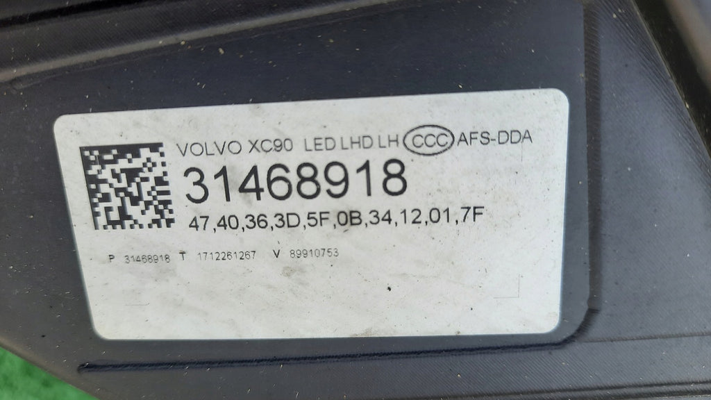 Frontscheinwerfer Volvo Xc90 31468918 Full LED Links Scheinwerfer Headlight