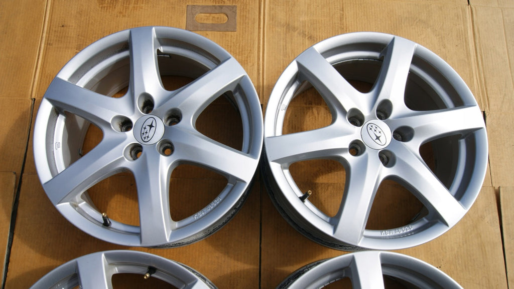 4x Alufelge 17 Zoll 7.5" 5x100 Subaru Rim Wheel FEL5019336610kc