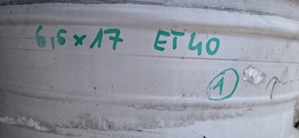 1x Alufelge 17 Zoll 6.5" 5x114.3 40ET Glanz Silber EY17AMB55 Nissan I Rim Wheel FEL4662354562jm