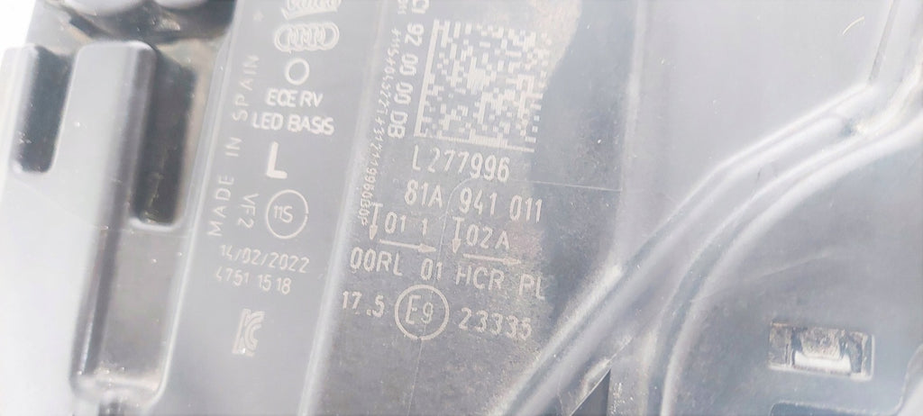 Frontscheinwerfer Audi Q2 81A941011 Full LED Links Scheinwerfer Headlight