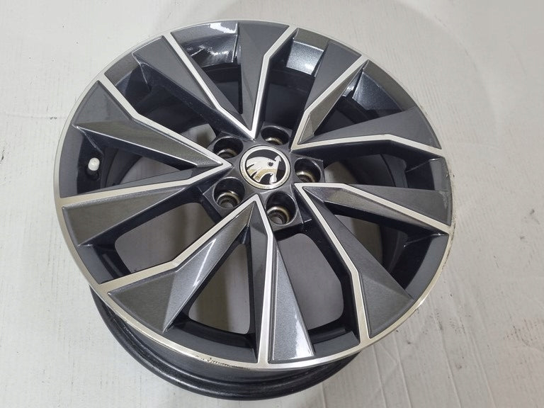 1x Alufelge 16 Zoll 7.0" 5x100 46ET 6V0601025 Mg Fabia Iii Rim Wheel FEL4899993725bj