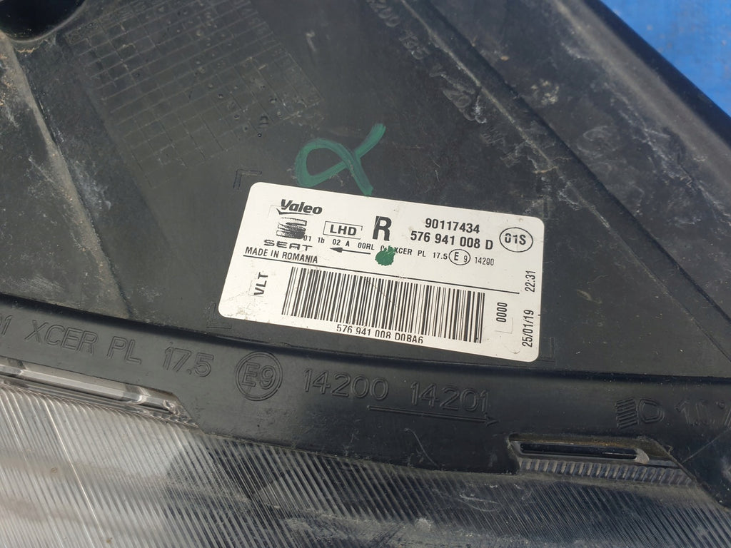 Frontscheinwerfer Seat Ateca Kh7 90117434 576941008D Rechts Headlight