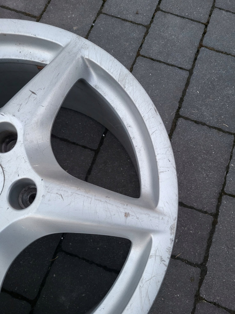 1x Alufelge 18 Zoll 8.0" 5x130 57ET Glanz Silber 99736213600 Porsche Carrera FEL2744295706wb
