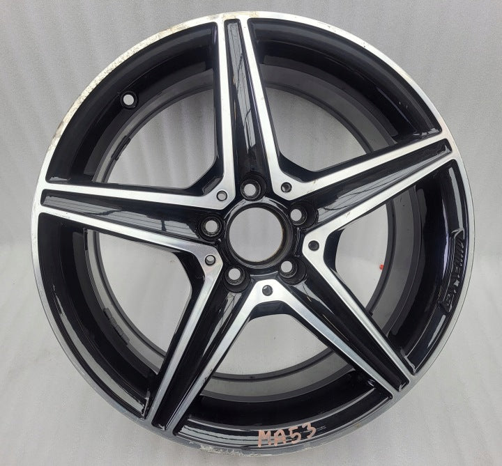 1x Alufelge 18 Zoll 7.5" 5x112 44ET Glanz Schwarz A2054011100 Mercedes-Benz W205 FEL5609395909pl