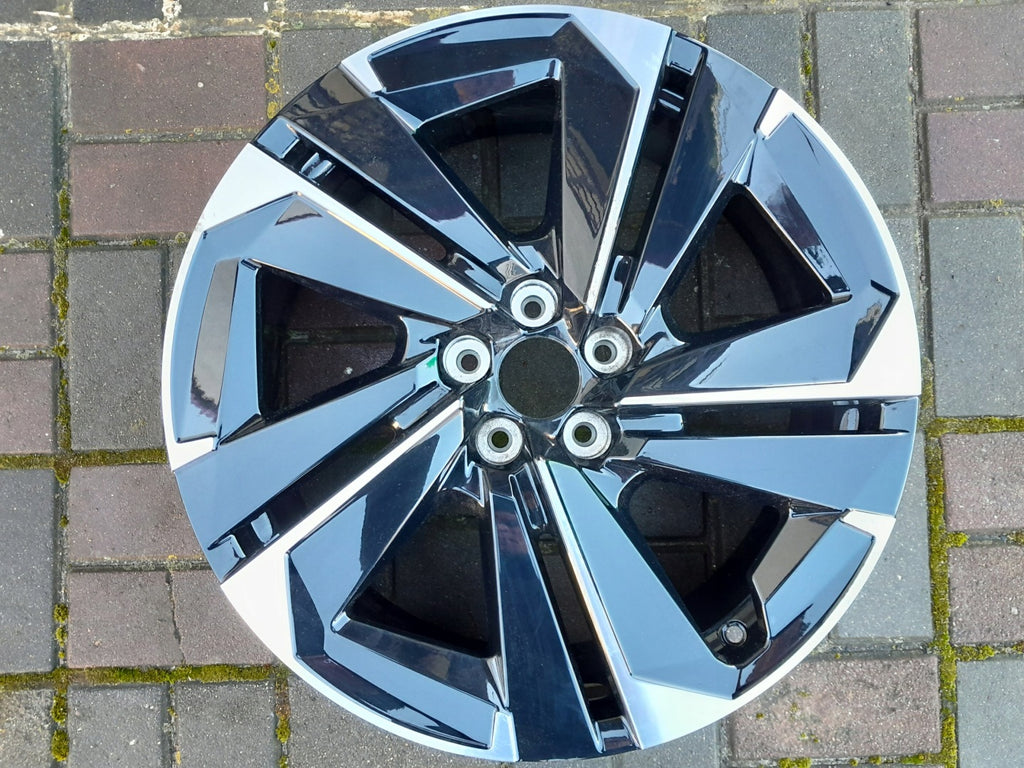 1x Alufelge 19 Zoll 7.0" 5x108 41ET Glanz Schwarz 9844304580 Peugeot Rim Wheel FEL8919469084cv