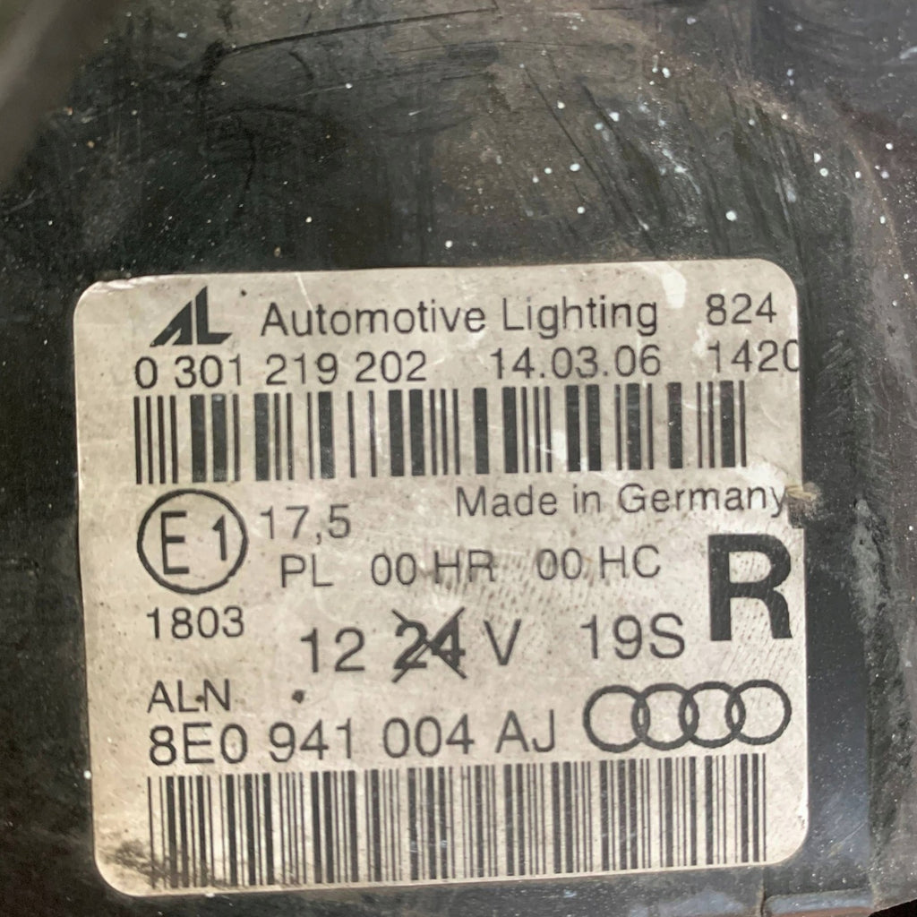 Frontscheinwerfer Audi A4 8E0941004AJ Rechts Scheinwerfer Headlight SCH2722952250nv