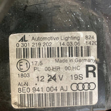 Load image into Gallery viewer, Frontscheinwerfer Audi A4 8E0941004AJ Rechts Scheinwerfer Headlight SCH2722952250nv