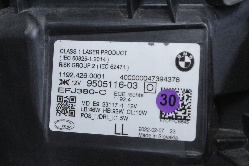 Frontscheinwerfer BMW G22 G82 9505116-03 Laser Rechts Scheinwerfer Headlight SCH4721595025cg