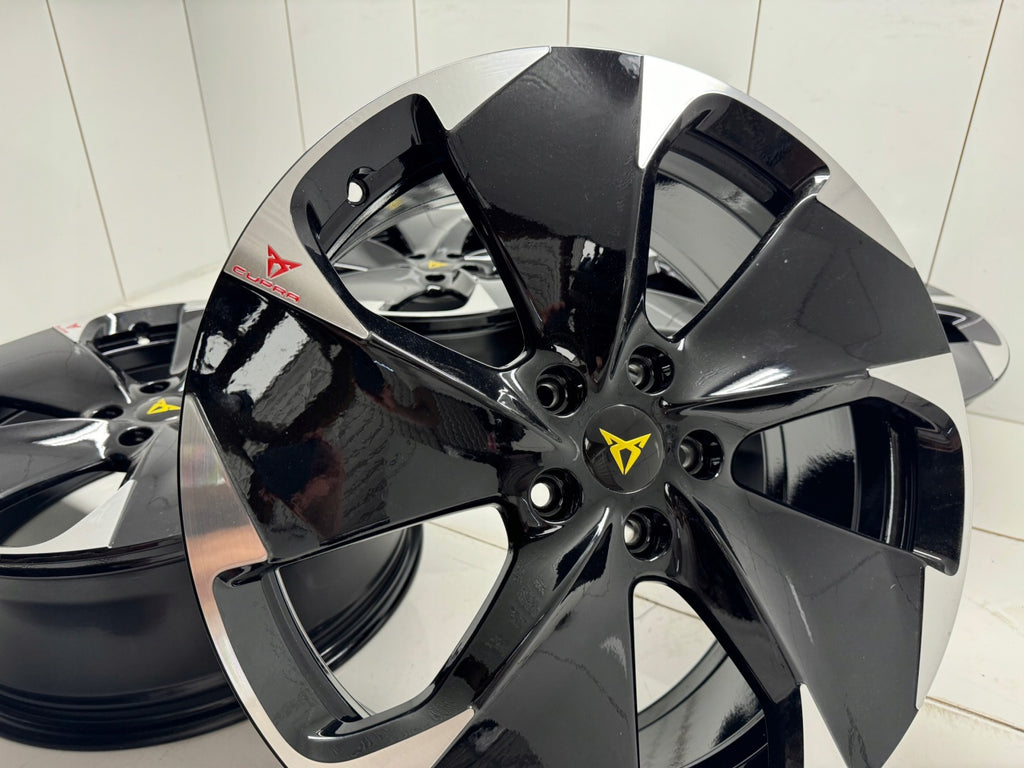 4x Alufelge 19 Zoll 7.5" 5x112 50ET Glanz Schwarz 10E601025L Cupra I Rim Wheel FEL9855577681gl