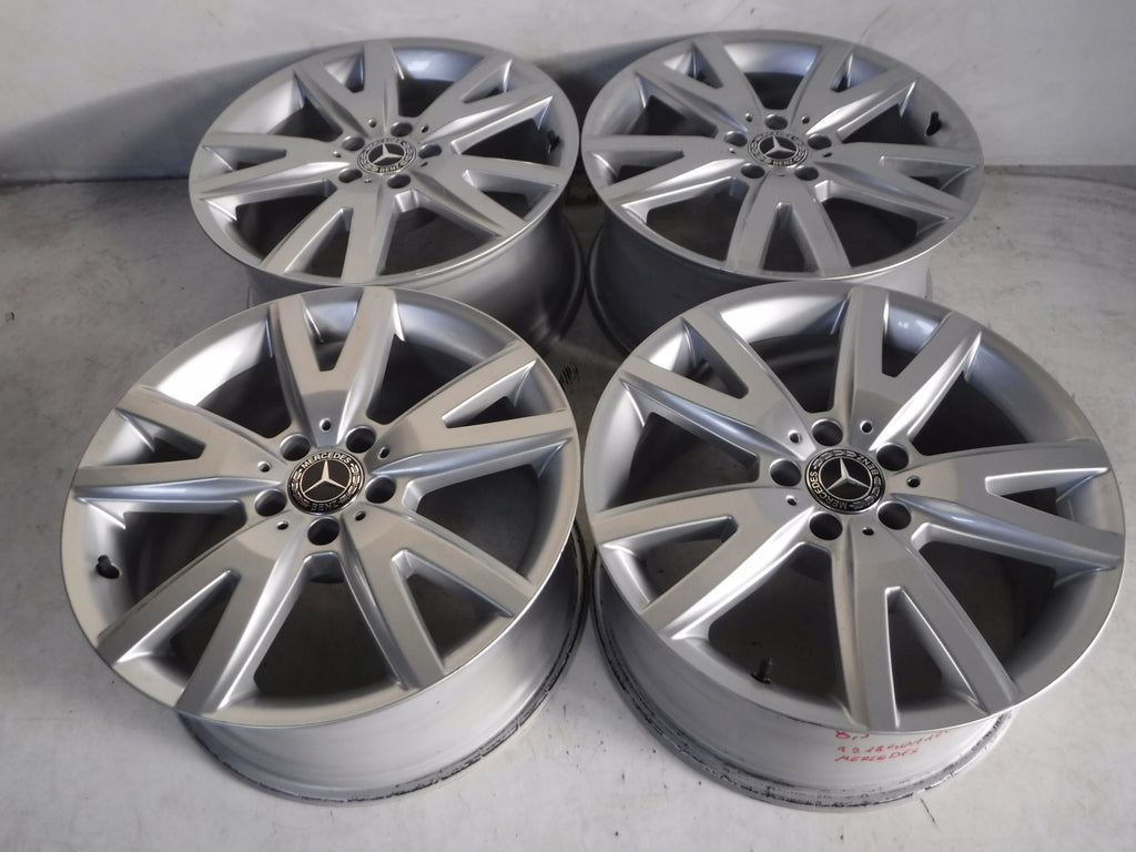 4x Alufelge 18 Zoll 8.5" 5x112 34ET Glanz Silber A2184011202 Audi I Rim Wheel FEL9515181636fs