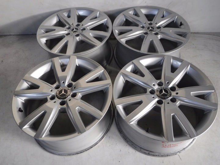 4x Alufelge 18 Zoll 8.5" 5x112 34ET Glanz Silber A2184011202 Audi I Rim Wheel FEL9515181636fs