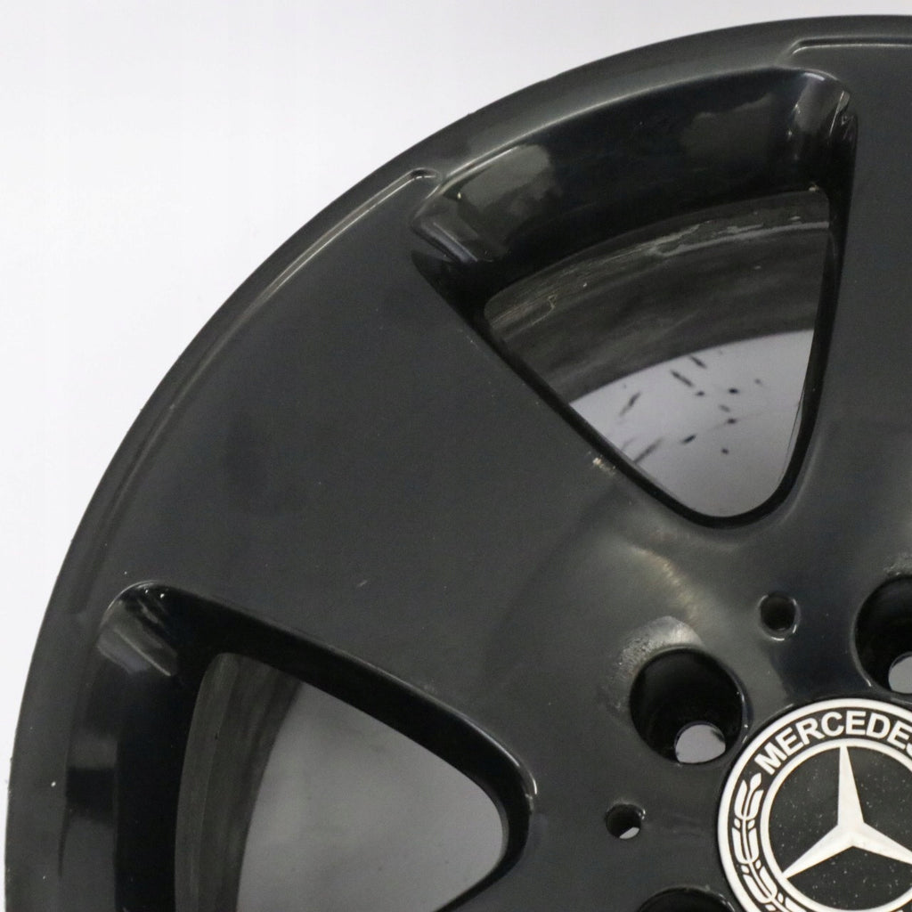 1x Alufelge 17 Zoll 8.0" 5x112 43ET Glanz Schwarz A2214010302 Mercedes-Benz W221 FEL1382310048wg