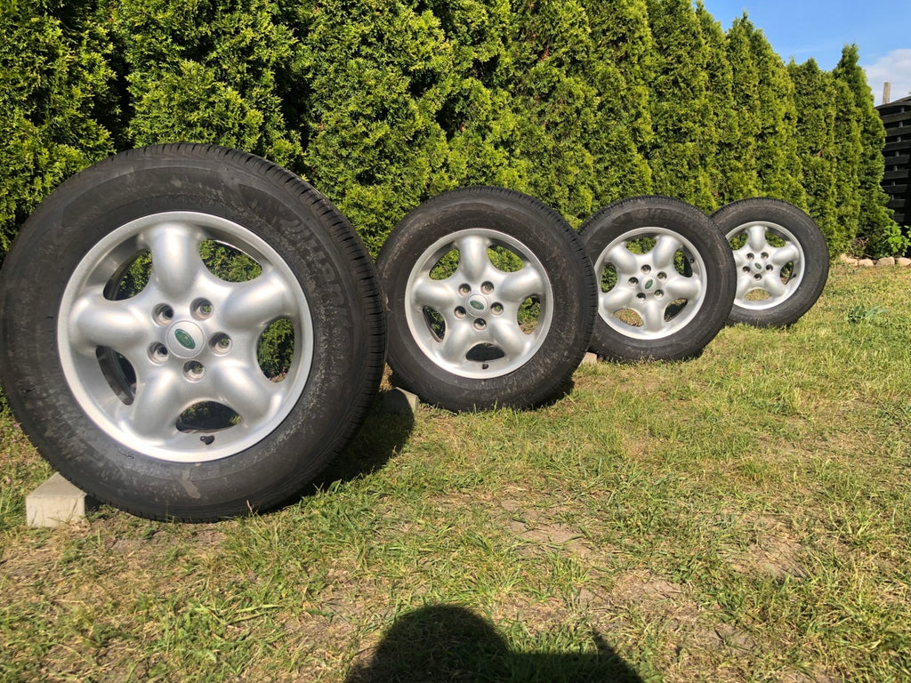 4x Alufelge 16 Zoll 6.0" 5x114.3 46ET Glanz Silber Land Rover I Freelander FEL8515259862sv