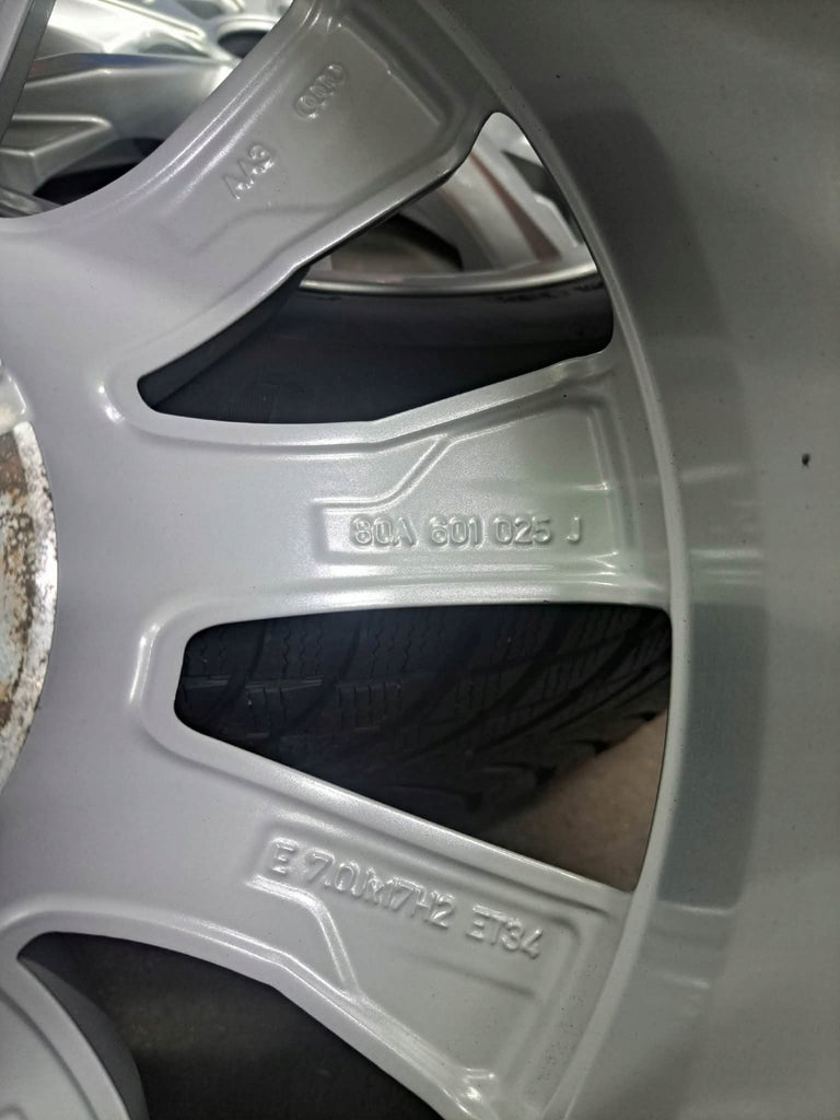 4x Alufelge 17 Zoll 7.0" 5x112 34ET Glanz Silber 80A601025J Audi Q5 A3 I FEL7653894843hj