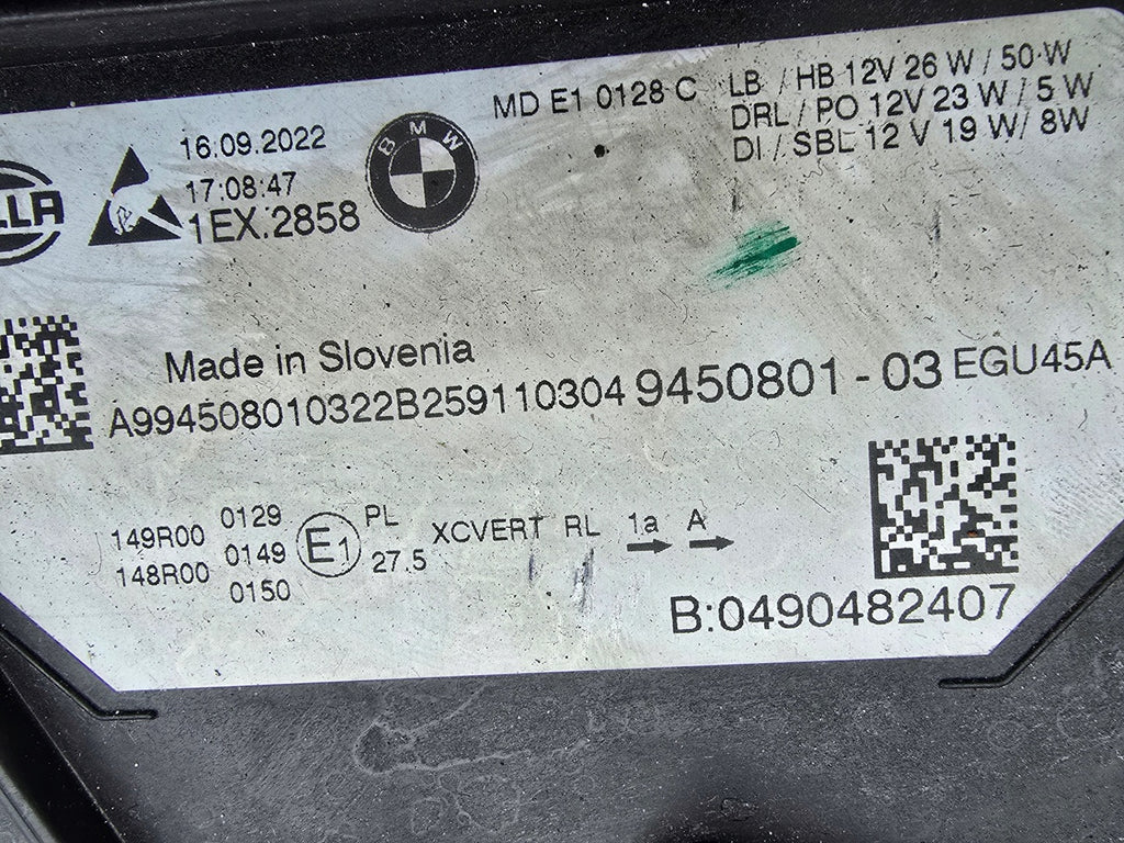 Frontscheinwerfer BMW 3 G21 G20 490482407 Full LED Links Scheinwerfer Headlight SCH9538103376hb