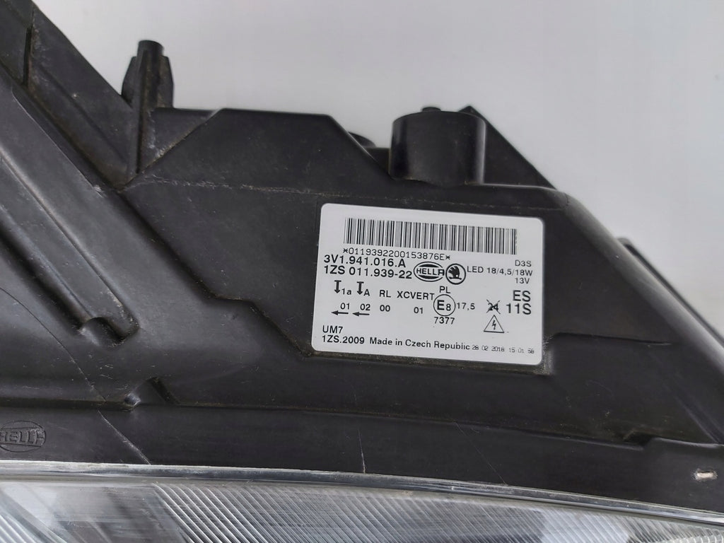 Frontscheinwerfer Skoda Superb III 3V1941016A Xenon Rechts Headlight