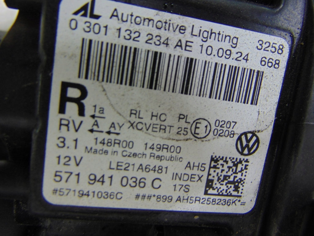 Frontscheinwerfer VW Tiguan 571941036C LED Rechts Scheinwerfer Headlight SCH8458442157zm