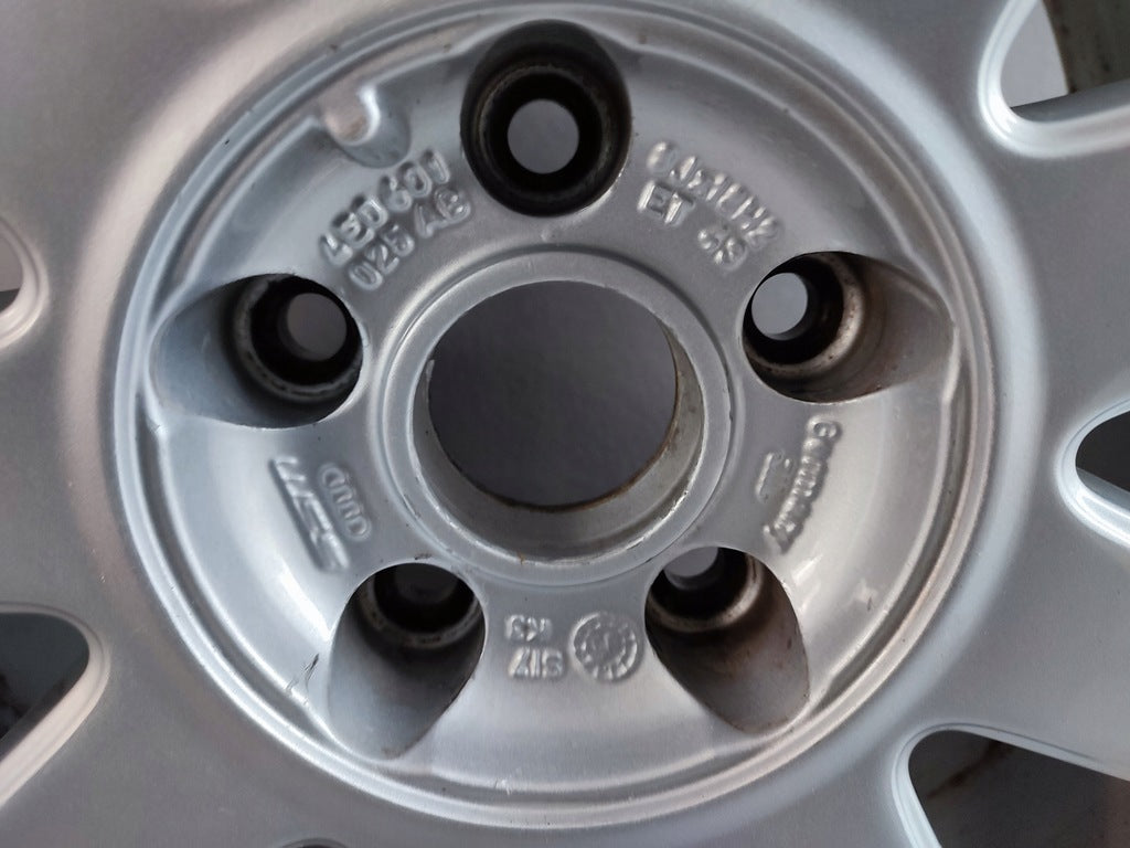 1x Alufelge 18 Zoll 8.0" 5x112 43ET Glanz Silber 4E0601025AB Audi A8 Rim Wheel FEL2939531537dw
